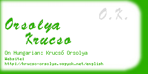orsolya krucso business card